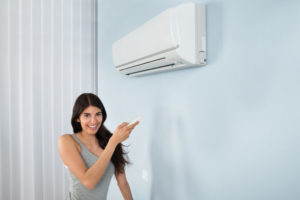 Pro Woman Happy With Modern Ductless